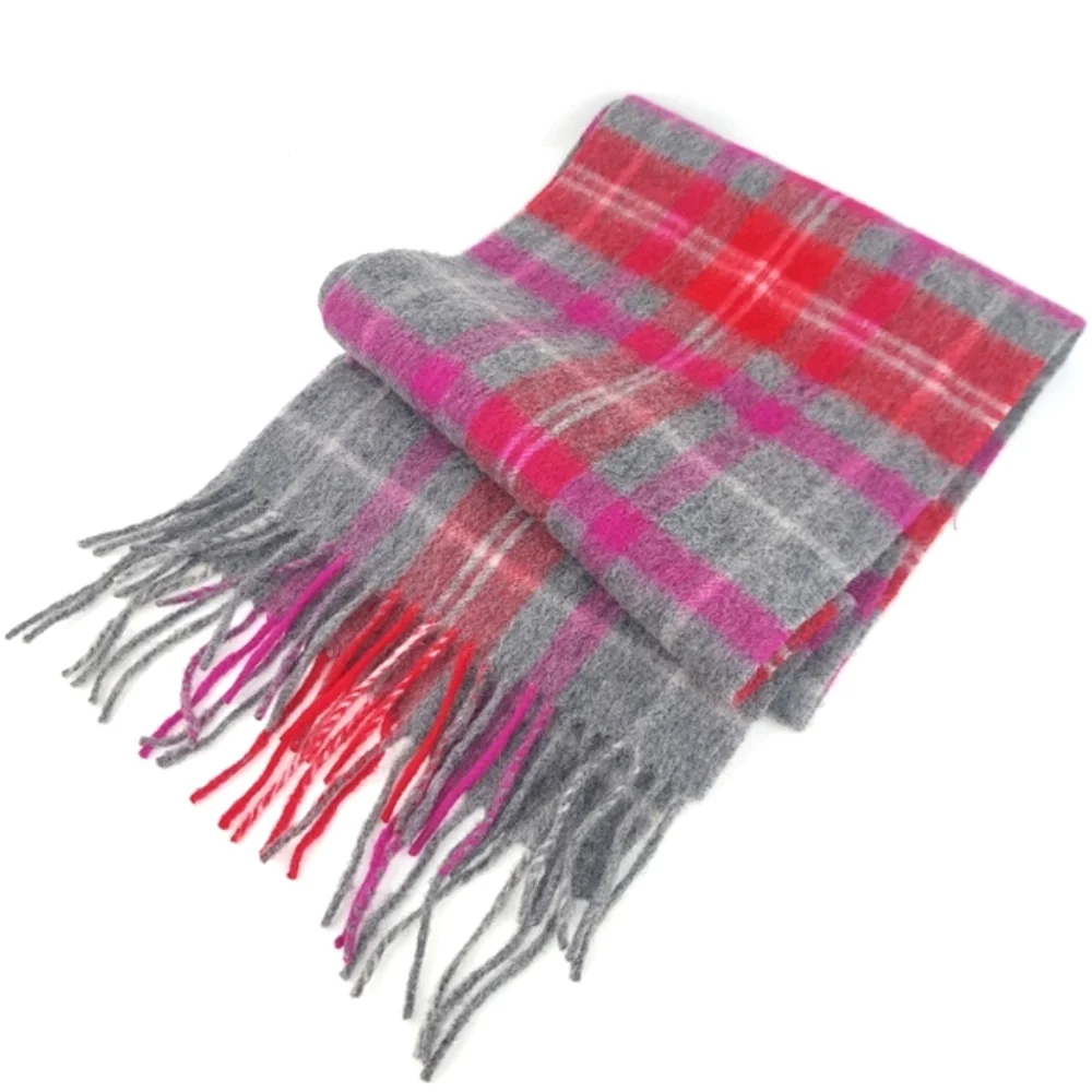 Lambswool Ballantrae Scotland Plaid Soft Scarf